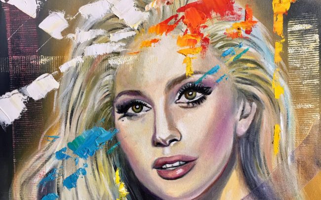 Lady Gaga - portrait - 50x61 12F