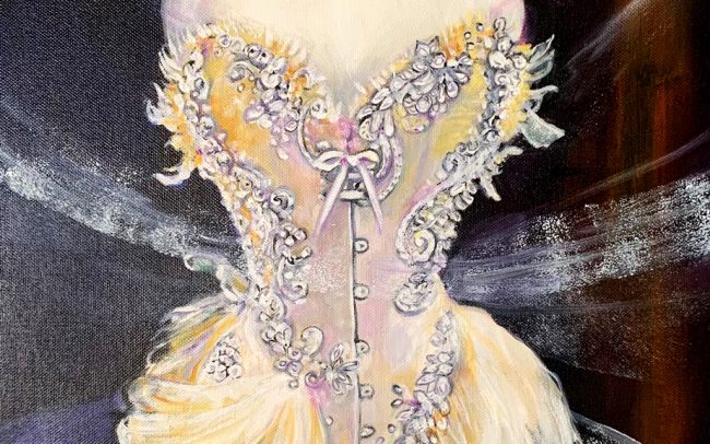 Le corset - Peinture à l’huile 40x50