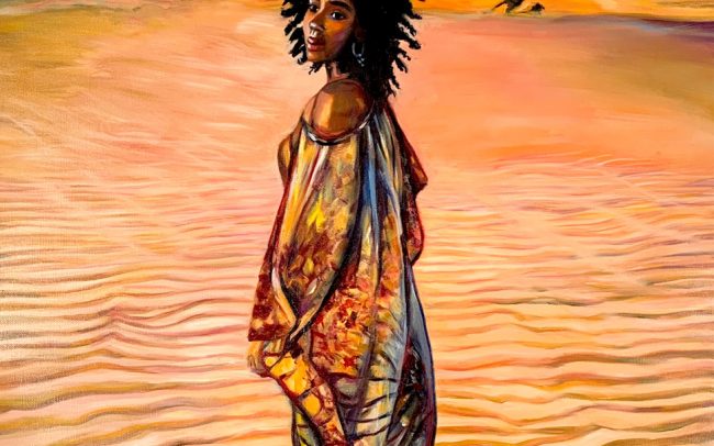 Beauté du Sénégal - Peinture à l’huile 61x50