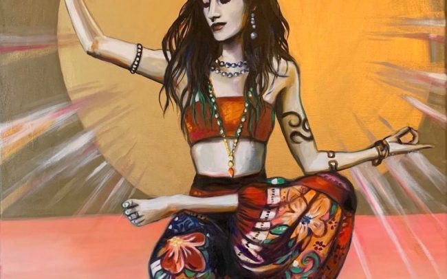 La femme sorcière - Peinture à l’huile - 81x65