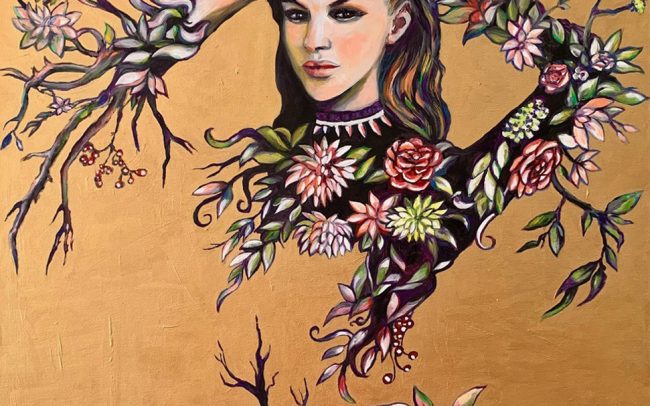 Apparition - Peinture à l’huile - 100x 81