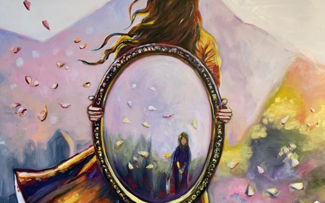 Ma pire ennemie - Peinture à l’huile - 92x73