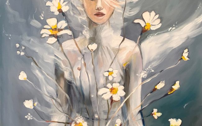 Pensées - Peinture à l’huile - 65x50