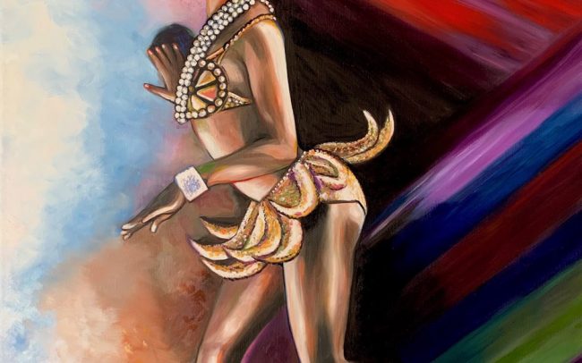 Josephine Baker - Peinture à l’huile - 92x73